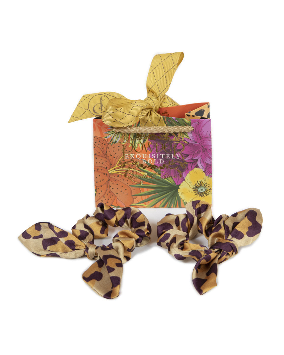 Powder Scrunchies - Leopard Print - Pack 2
