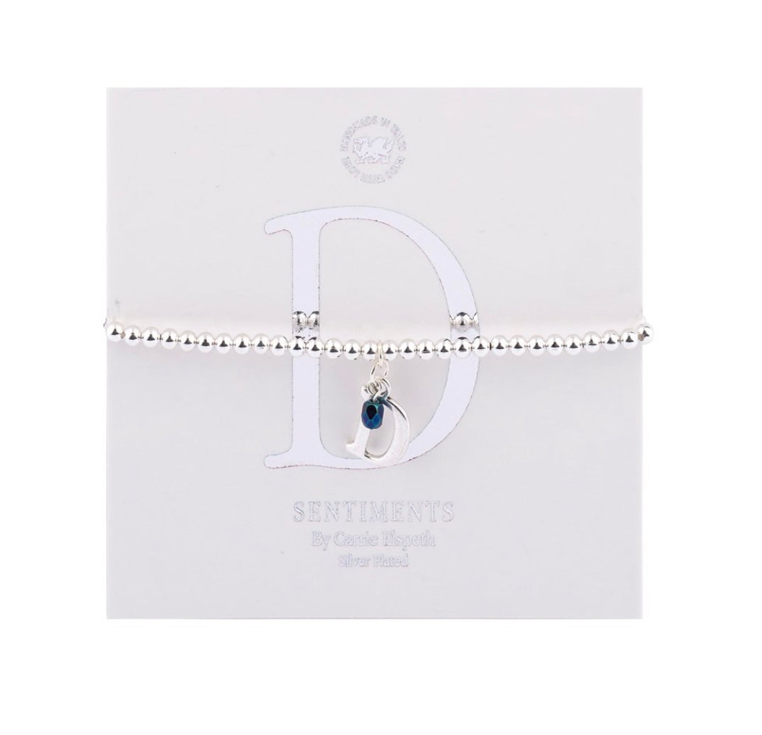 Carrie Elspeth Alphabet Bracelet - Letter D