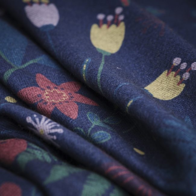 Quintessential Harvest Warm Scarf - Navy Blue