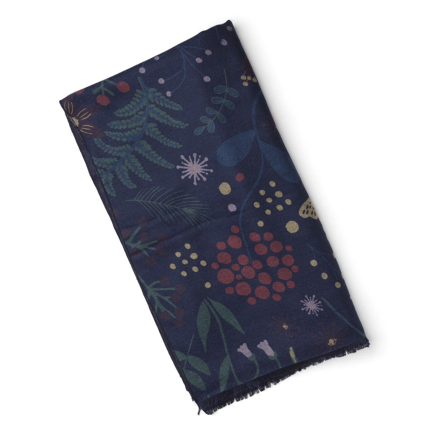 Quintessential Harvest Warm Scarf - Navy Blue