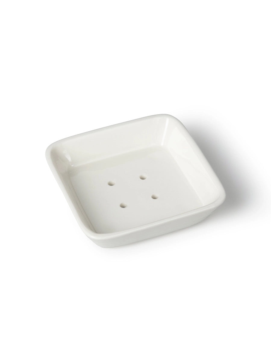 Chalk Porcelain Soap Dish - White