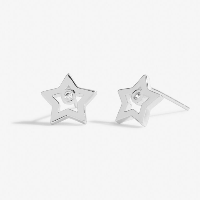Joma Jewellery Beautifully Boxed 'Super Sister' Earrings - Silver