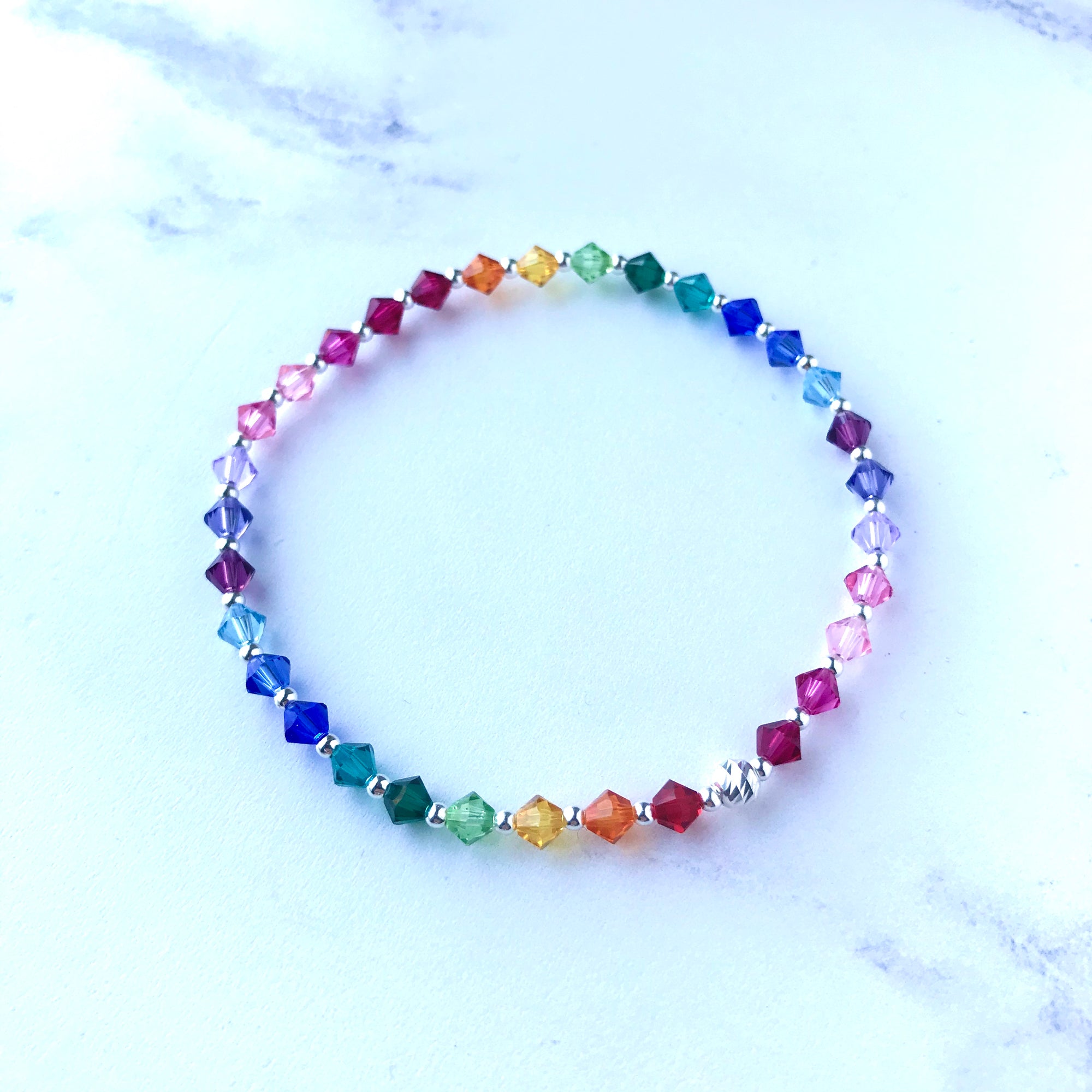 Jolu Jewellery Rainbow Positivity Bracelet 🌈