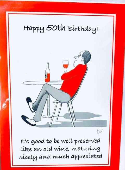Spring Chicken Card - 50th Birthday - Well Preserved