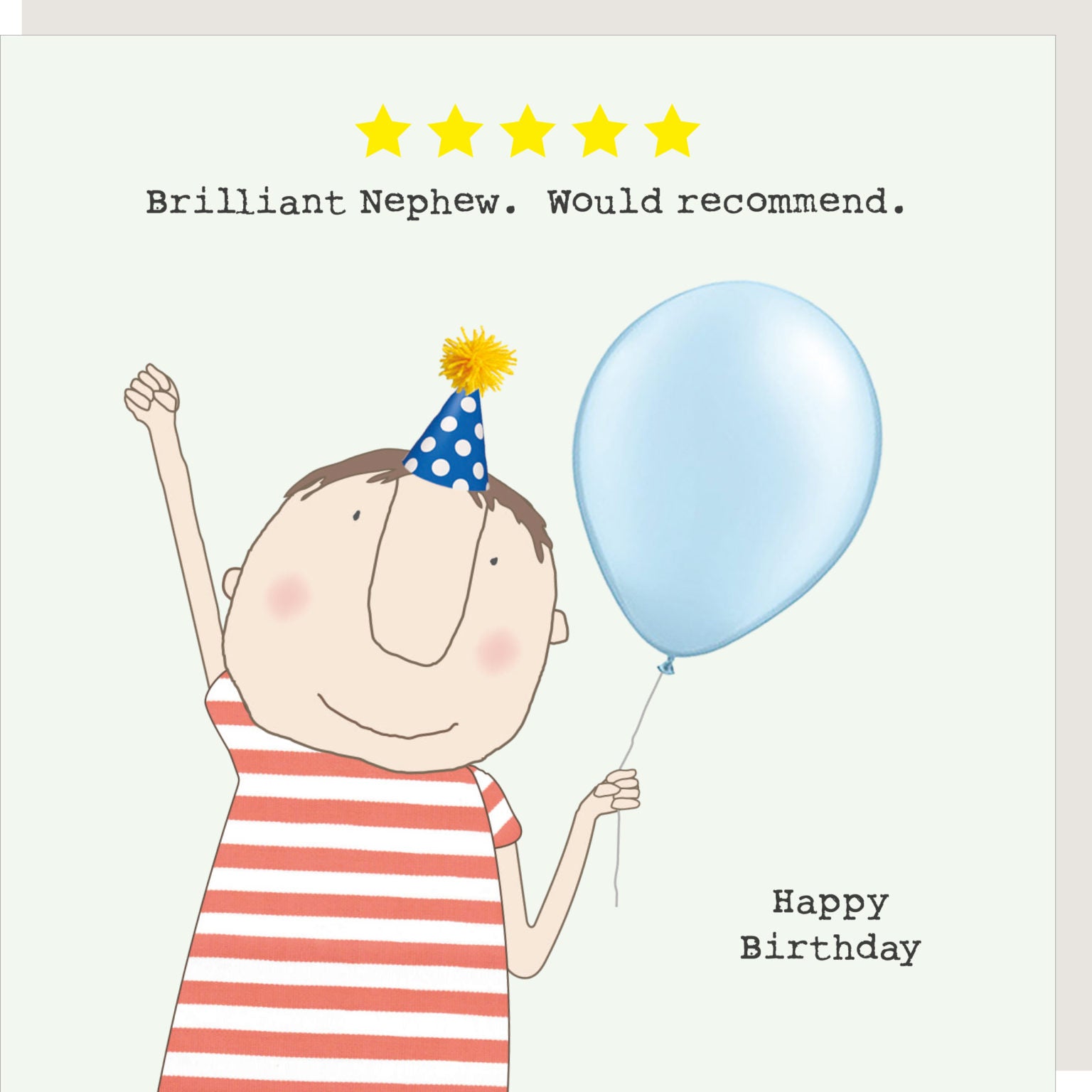 Rosie Made A Thing - Five Star Nephew - Blank Card