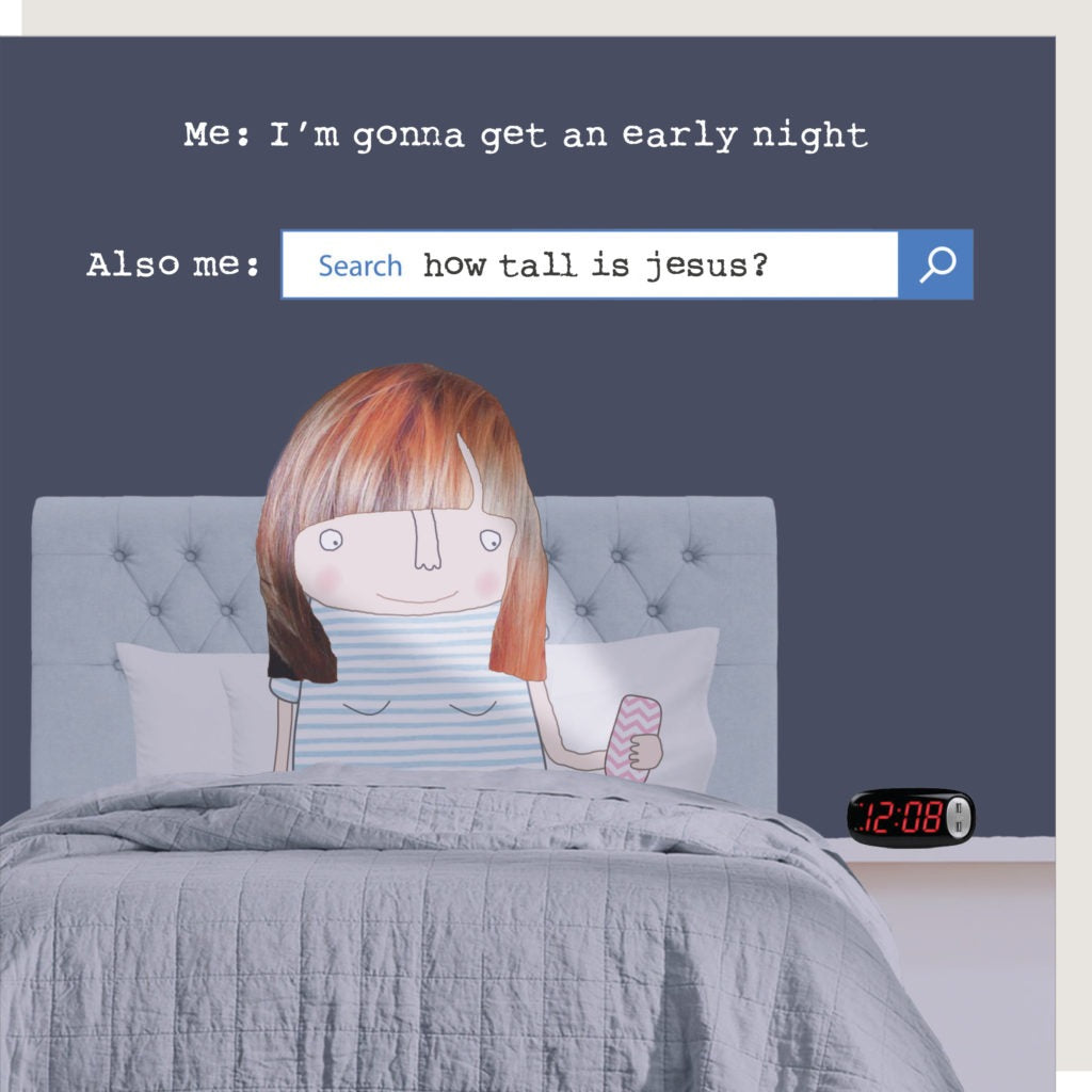 Rosie Made A Thing - Early Night- Blank Card