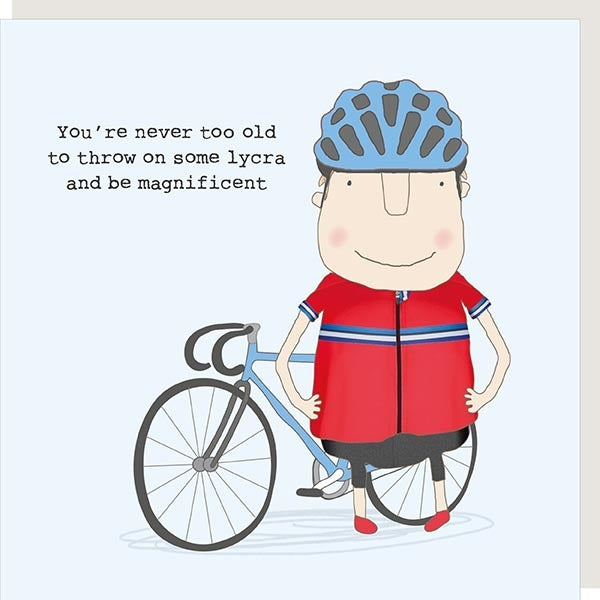 Rosie Made A Thing - Lycra Bike- Blank Card