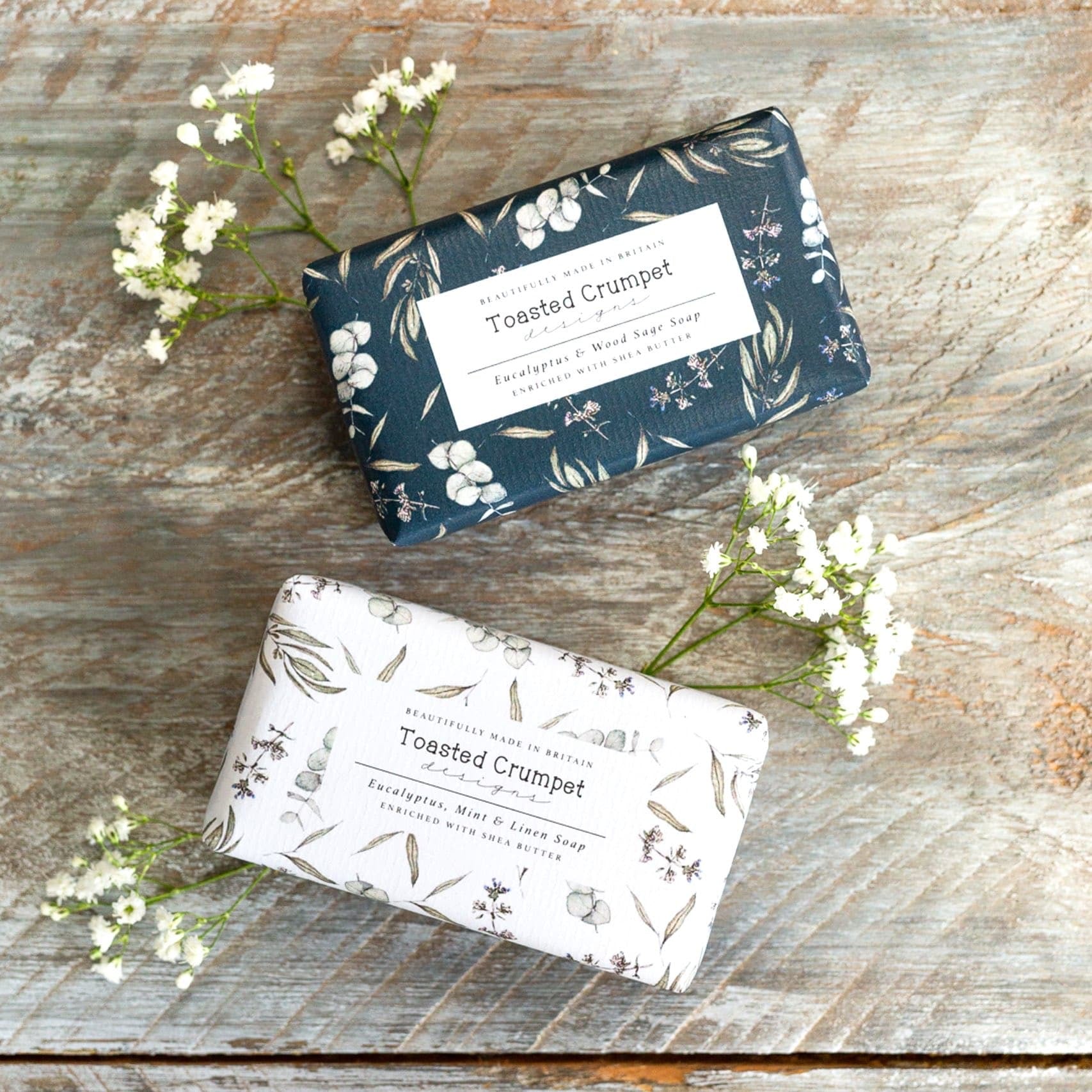 Toasted Crumpet - Eucalyptus & Wood Sage - 190g Soap Bar