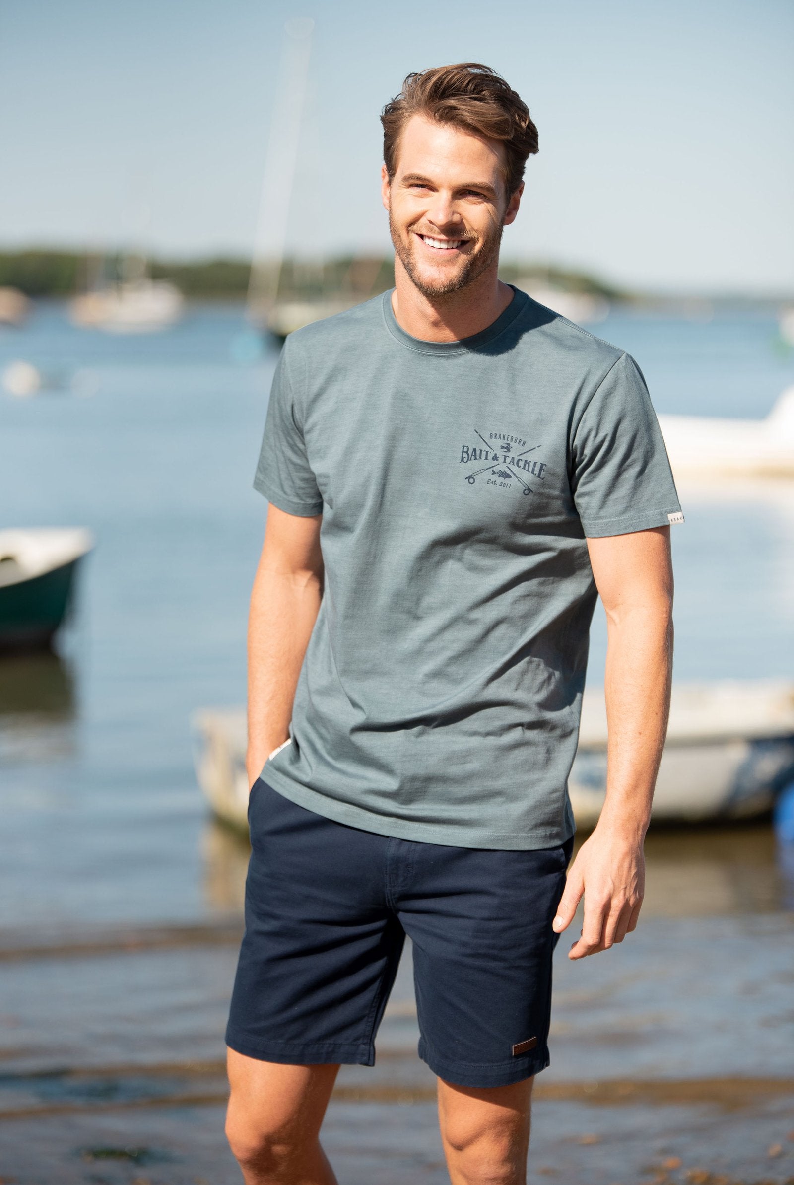Brakeburn Fish Tshirt - Blue