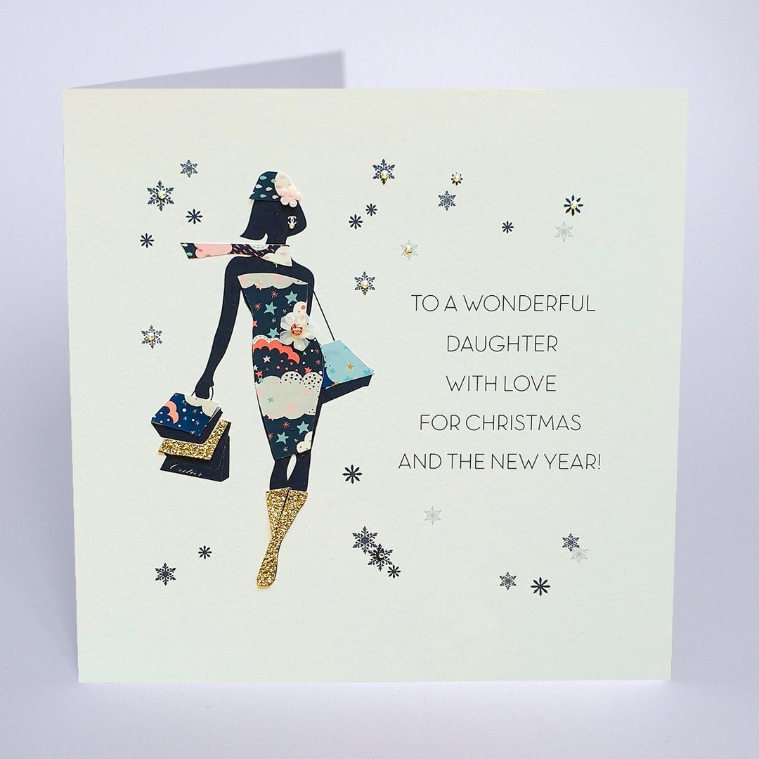Five Dollar Shake Wonderful Daughter Christmas LARGE Card