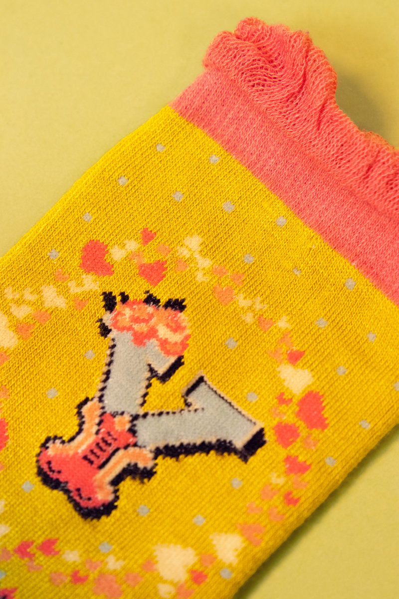 Powder Alphabet Socks - Letter Y