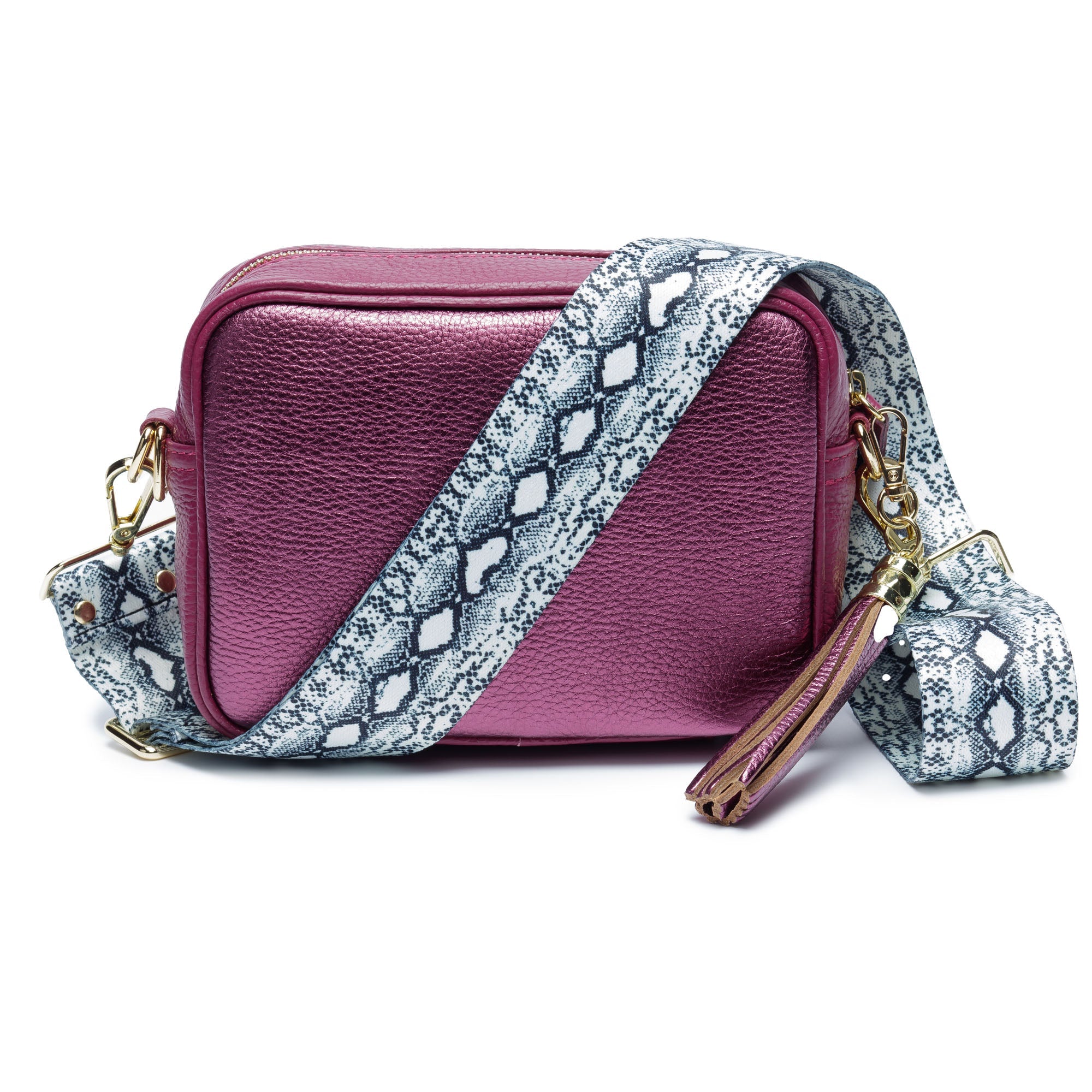 Elie Beaumont Designer PYTHON Snakeskin Adjustable Crossbody Bag Strap