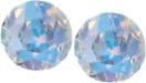 Byzantium 6mm Austrian Crystal Studs - Chaton -Crystal AB