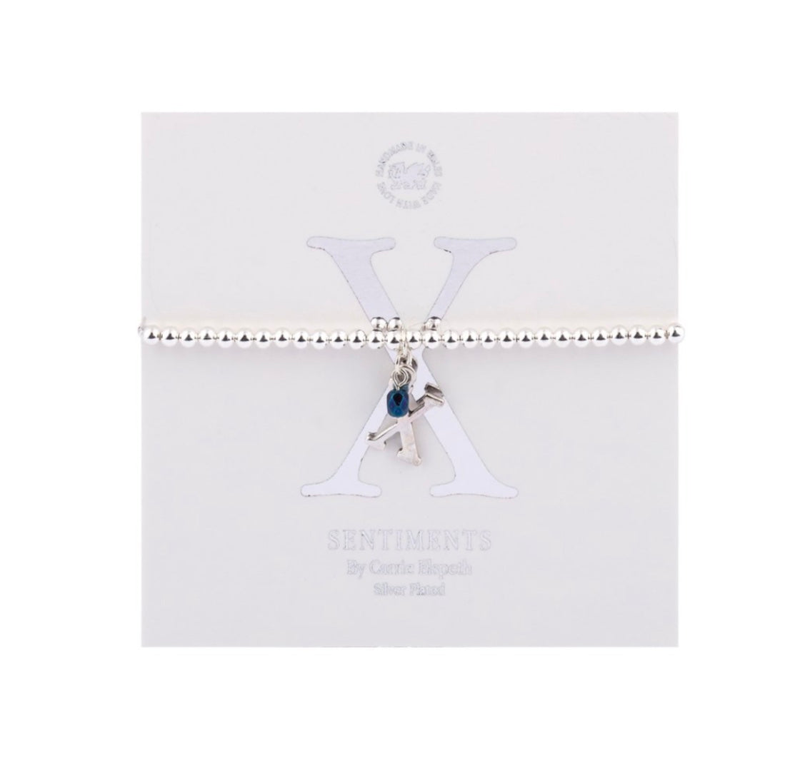 Carrie Elspeth Alphabet Bracelet - Letter X
