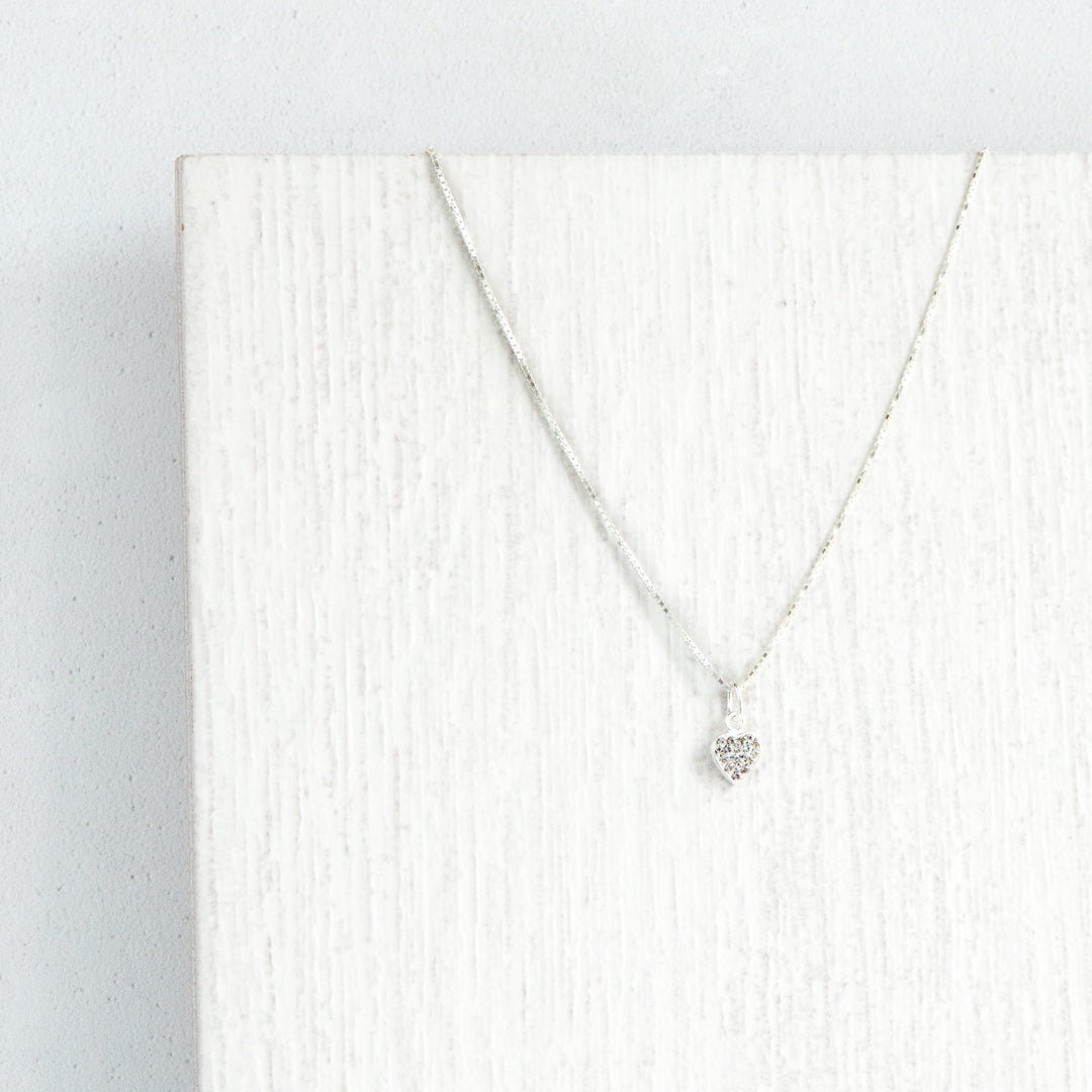 Jolu Jewellery Hollie Pave Heart Pendant