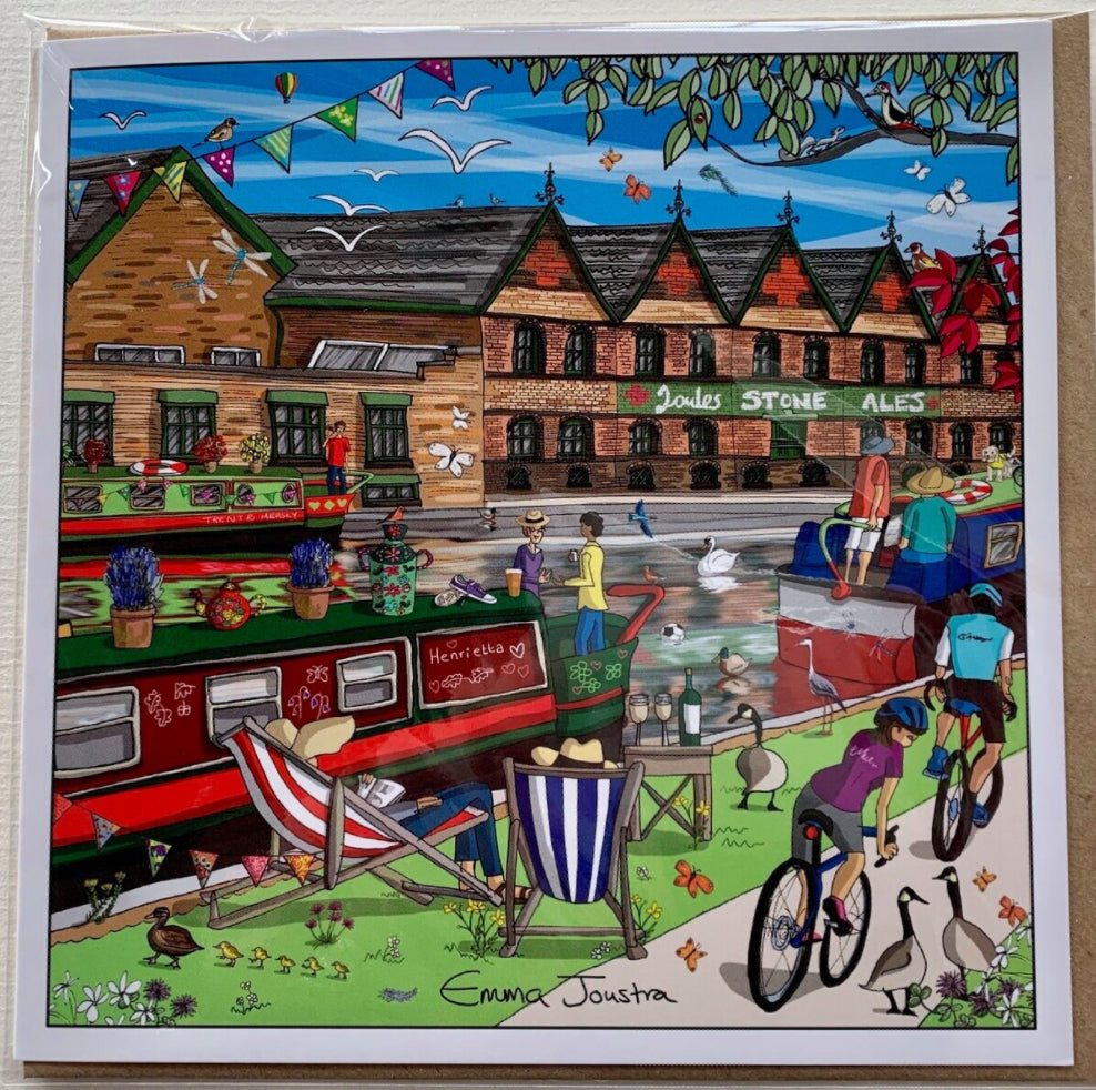 Emma Joustra Joules The Towpath Canal Stone Card
