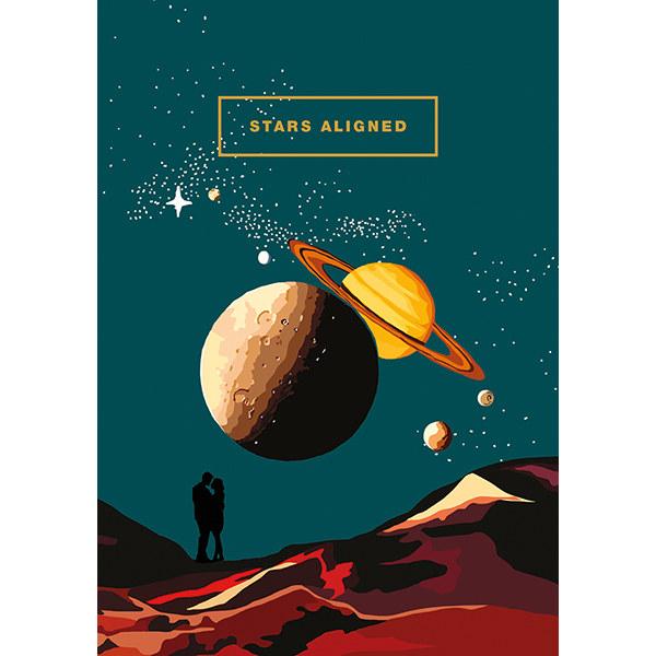 The Art File - Stars Aligned Blank Card
