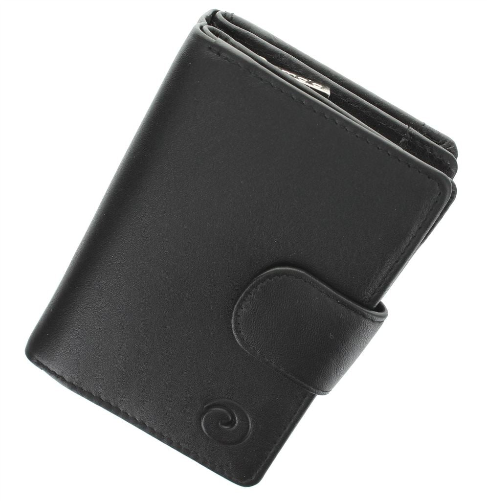 Mala Leather Origin Small Tab Purse with RFID Protection (3118 5)- Black
