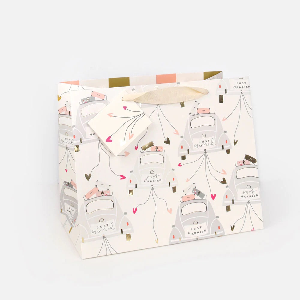 Caroline Gardner Just Married Medium Landscape Gift Bag