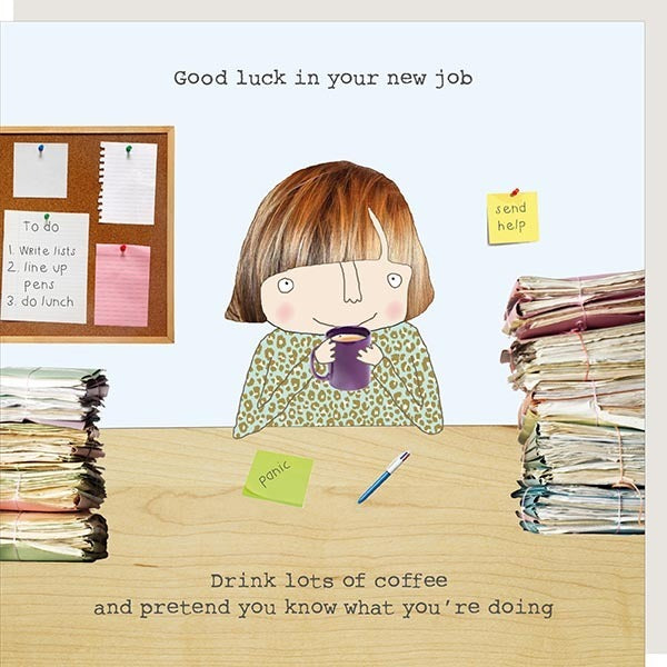 Rosie Made A Thing - New Job Girl - Blank Card