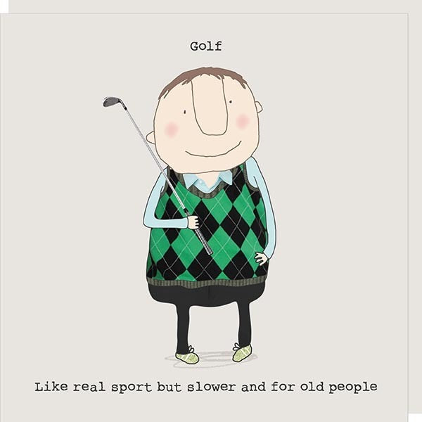 Rosie Made A Thing - Golf - Blank Card