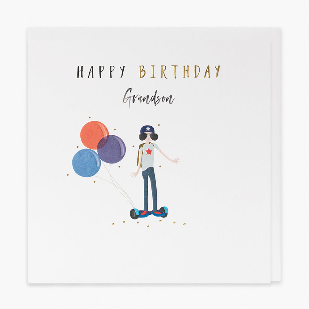 Belly Button Cool Grandson Birthday Card