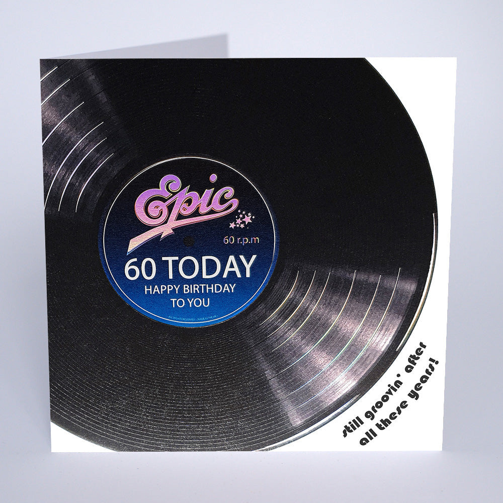 Five Dollar Shake Happy 60th Still Groovin Birthday Card