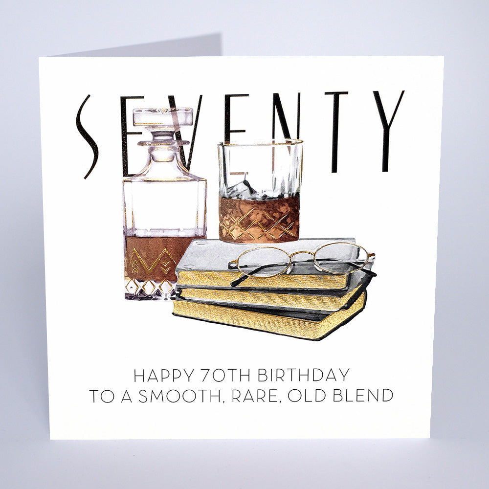 Five Dollar Shake Happy 70th To a Smooth Rare Old Blend Birthday Card