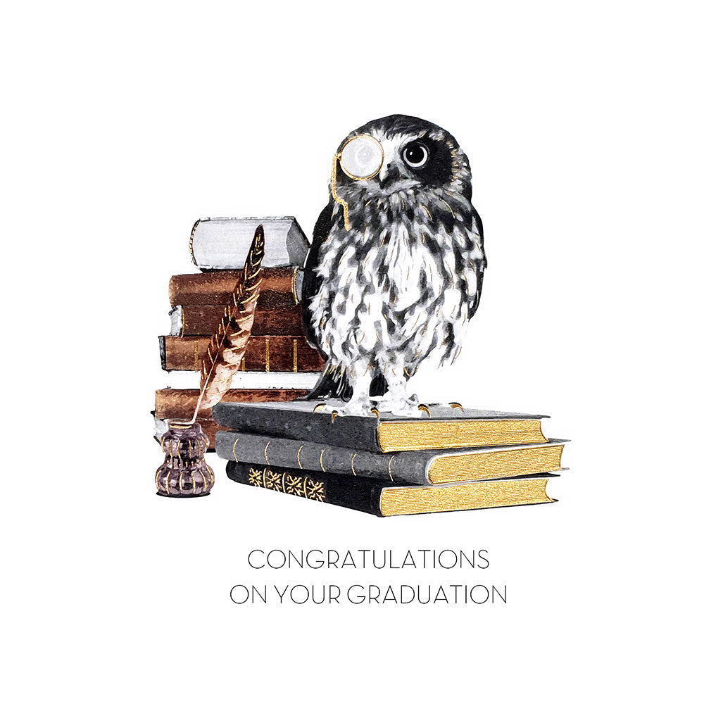 Five Dollar Shake Congratulations on Your Graduation Owl Card