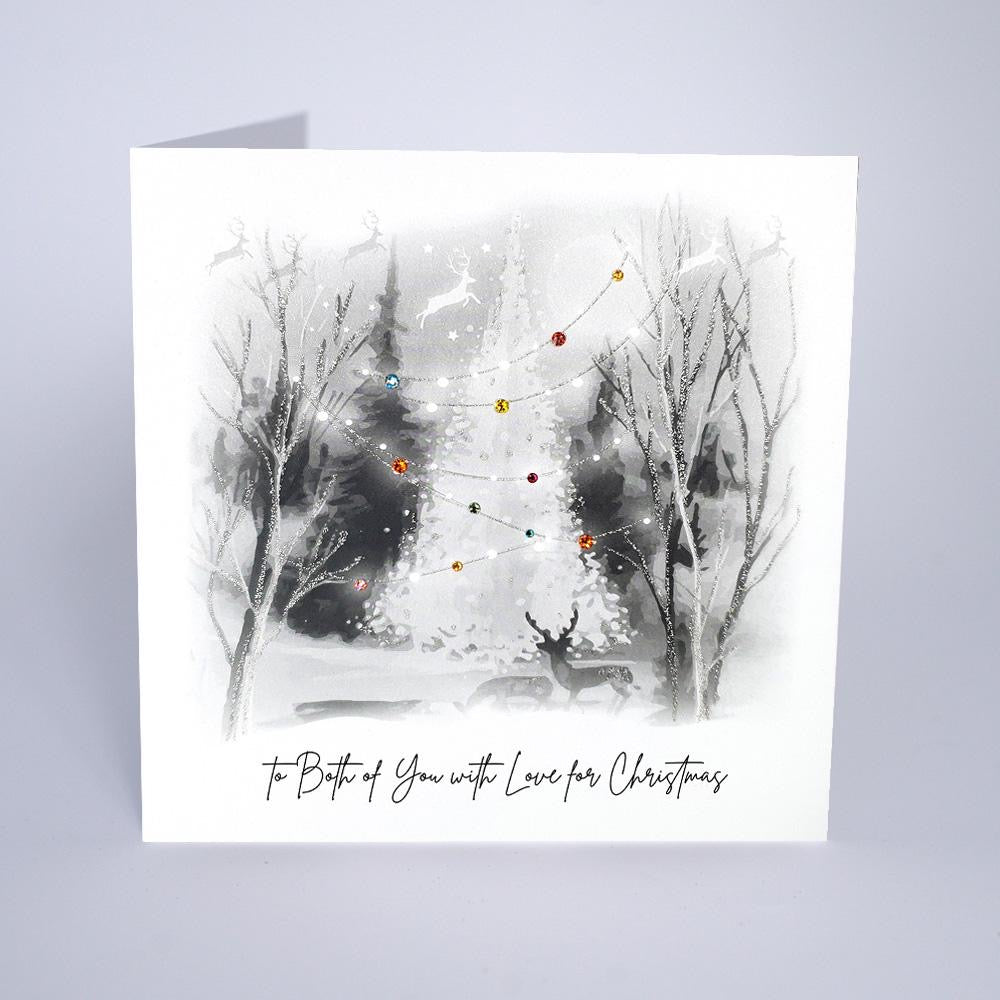 Five Dollar Shake - To Both of You Reindeer Scene Christmas Card