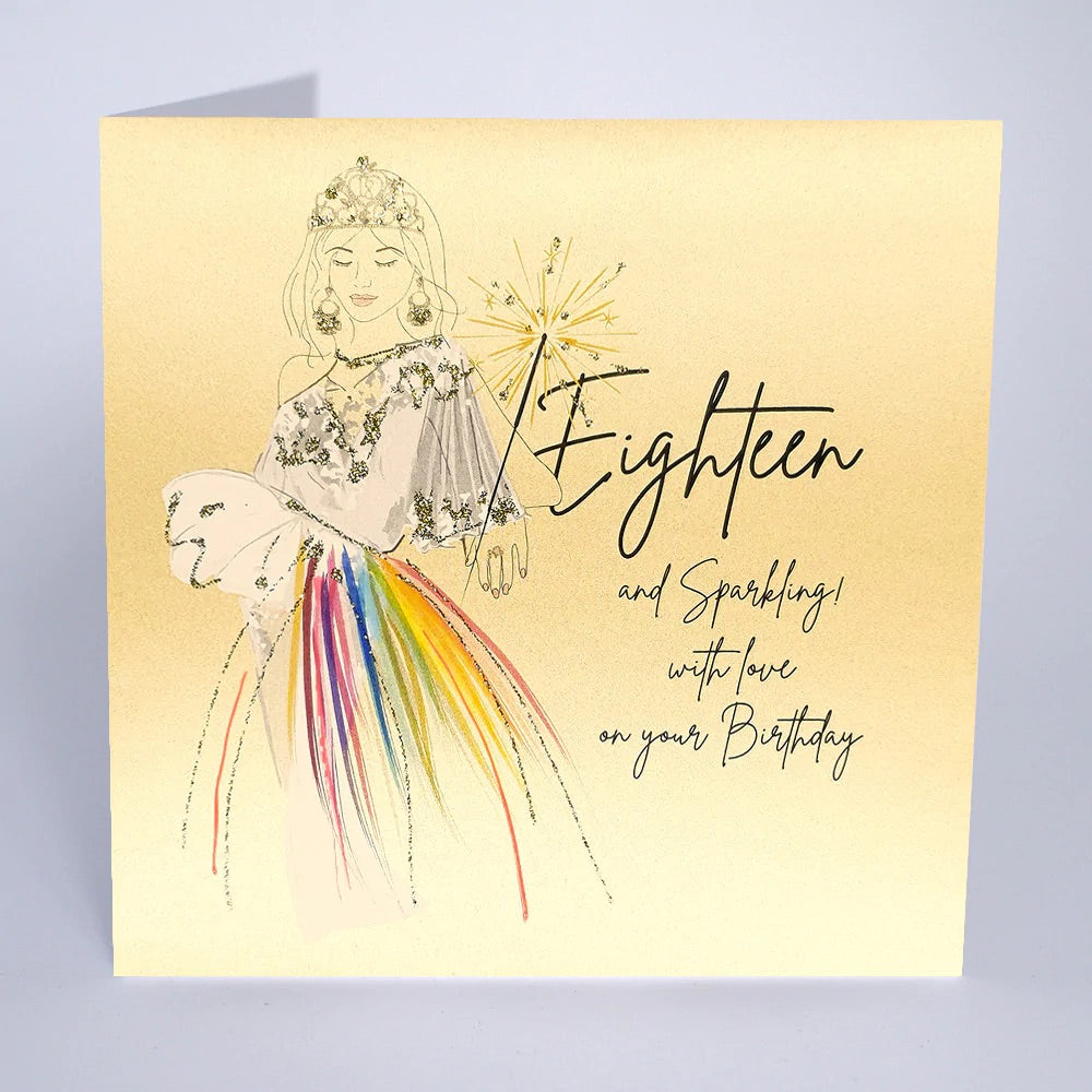 Five Dollar Shake Eighteen & Sparkling Birthday Card