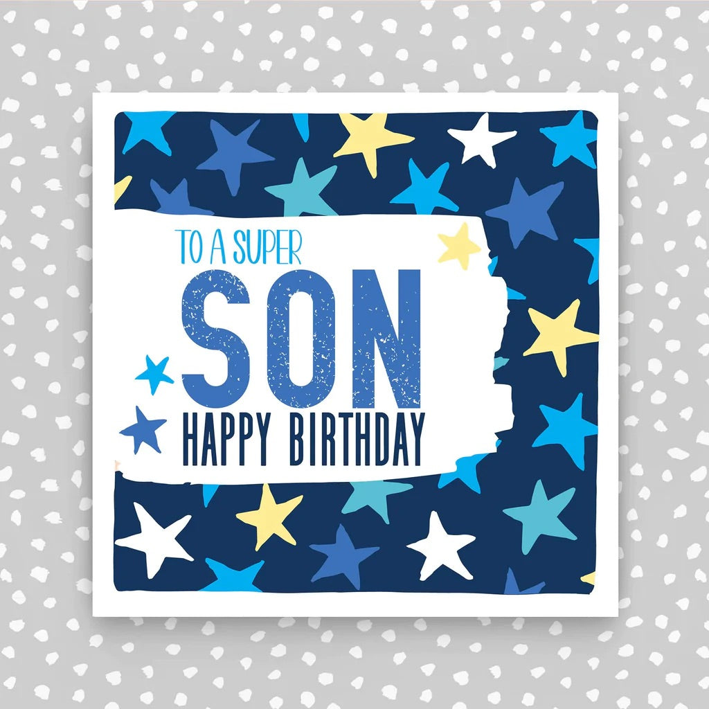 Molly Mae Super Son Stars Birthday Card