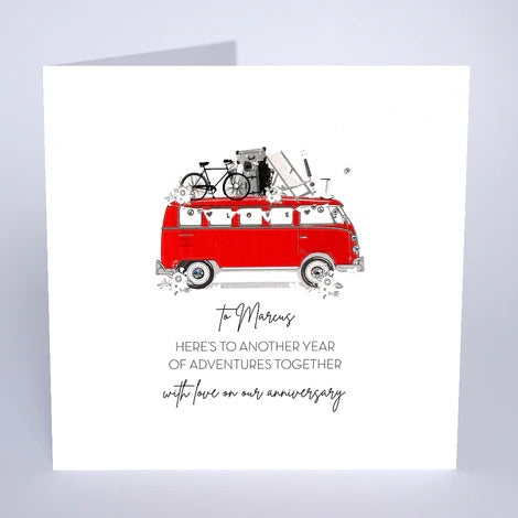 Personalised Anniversary Card (PCA34) Five Dollar Shake
