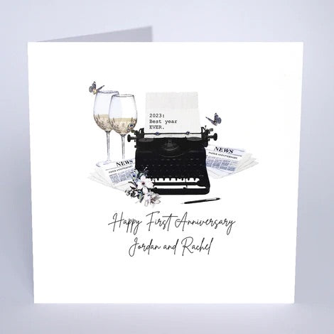 Personalised Anniversary Card (PCA46) Five Dollar Shake