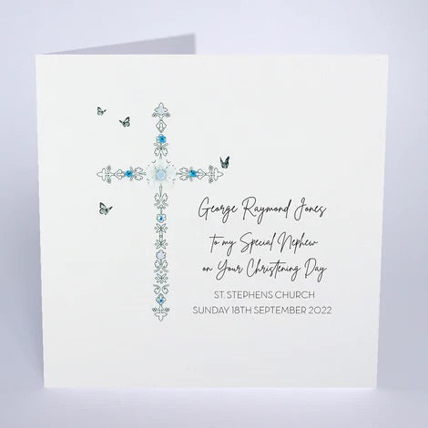Personalised Christening/Baptism Card (PCB21) Five Dollar Shake