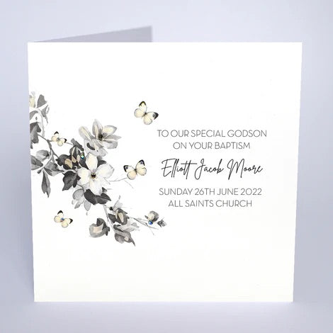 Personalised Christening/Baptism Card (PCB25) Five Dollar Shake