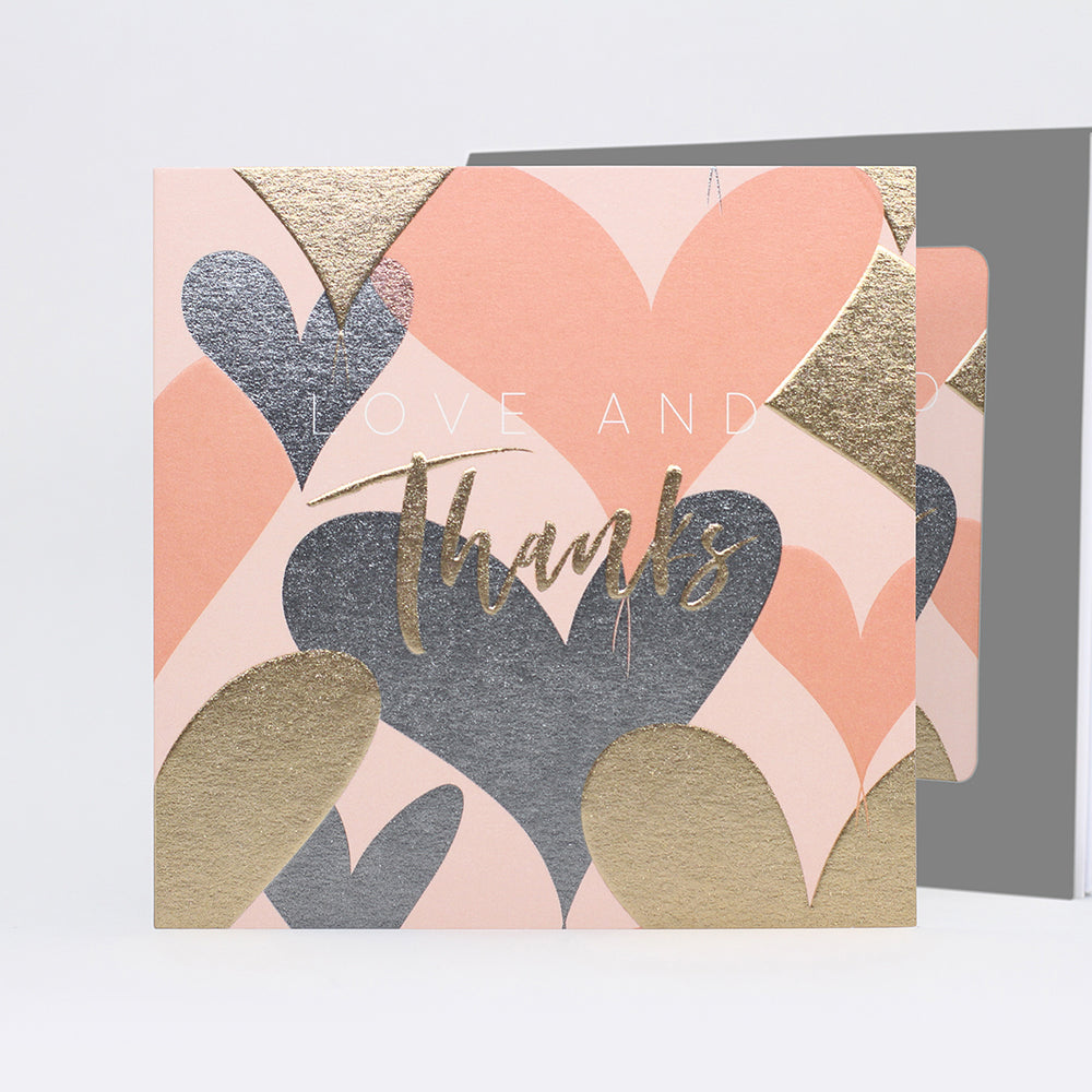 Belly Button Stationery Pack - Love & Thanks - Blank 5 Mini Cards & Envelopes
