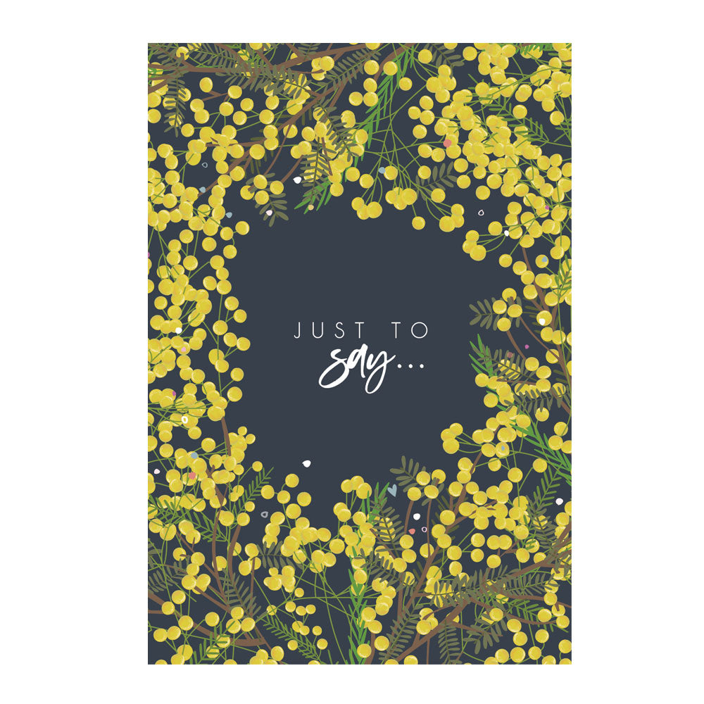Belly Button Mimosa Pack - Just to Say - Blank 8 Mini Cards & Envelopes