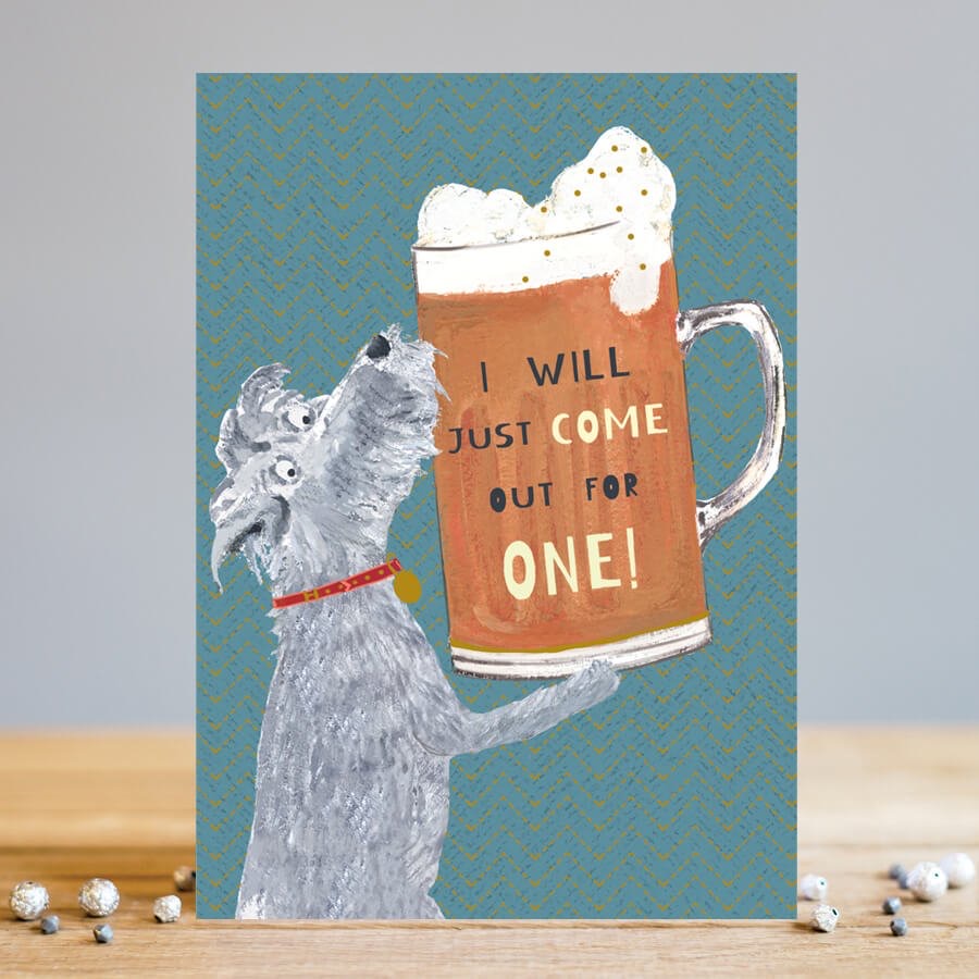 Louise Tiler Just Come Out For One Blank Card