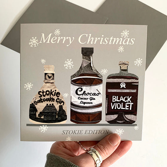 Cushy Paws Stokie Gins Christmas Card