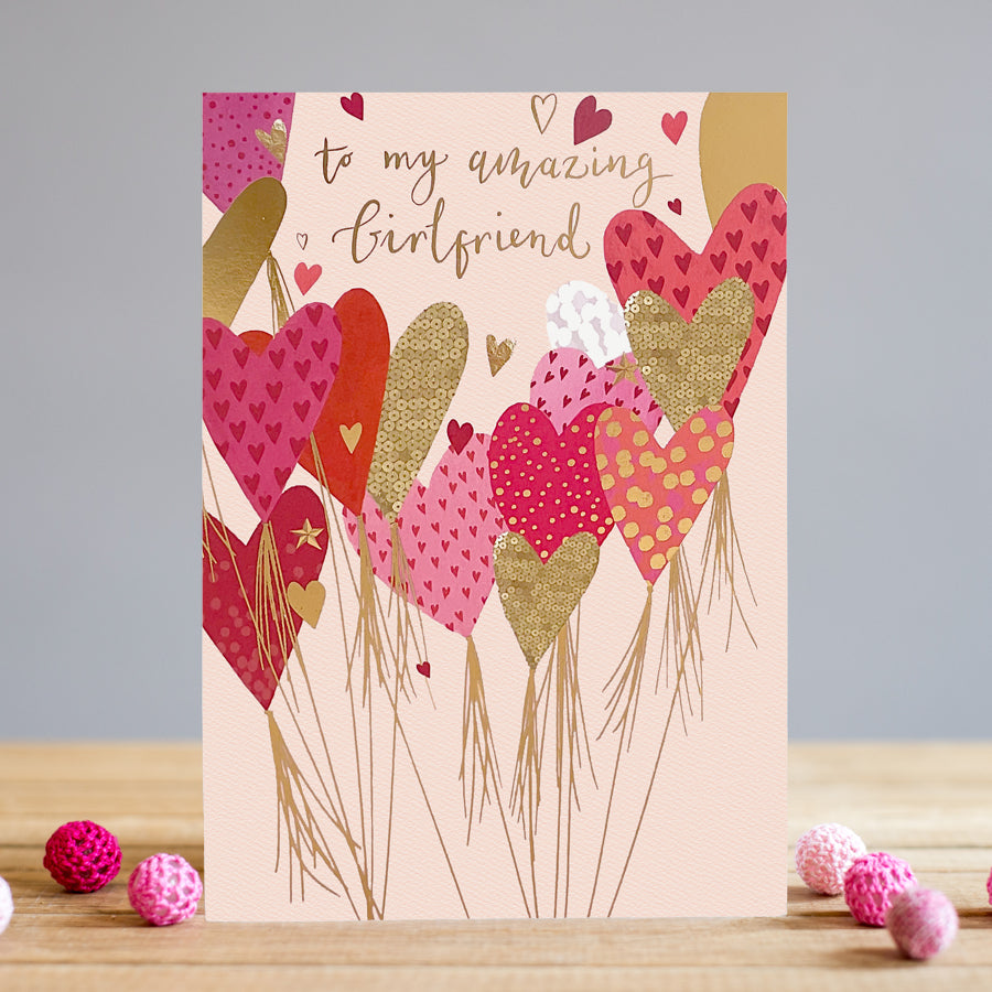 Louise Tiler Amazing Girlfriend Heart Blank Card