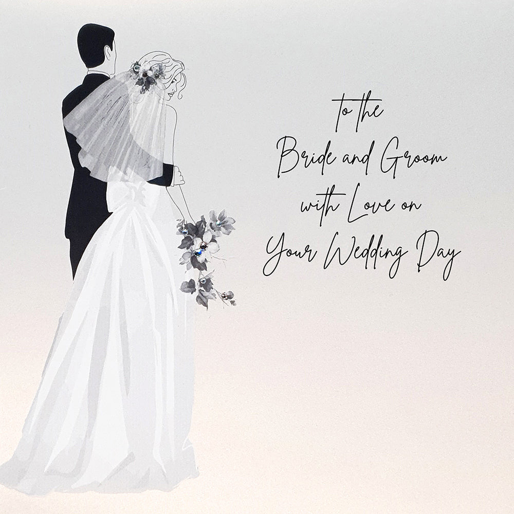 Five Dollar Shake Bride & Groom With Love on Your Wedding Day Card