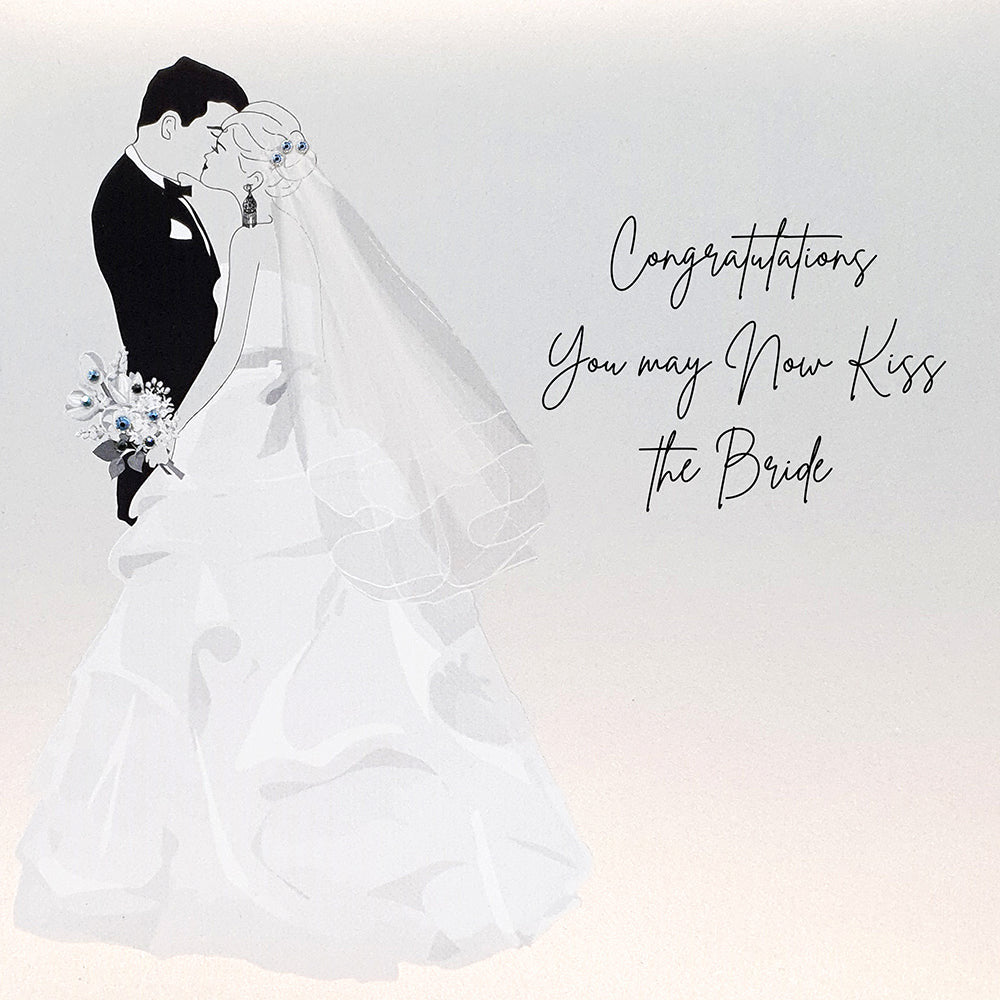 Five Dollar Shake You May Now Kiss the Bride Wedding Day Card