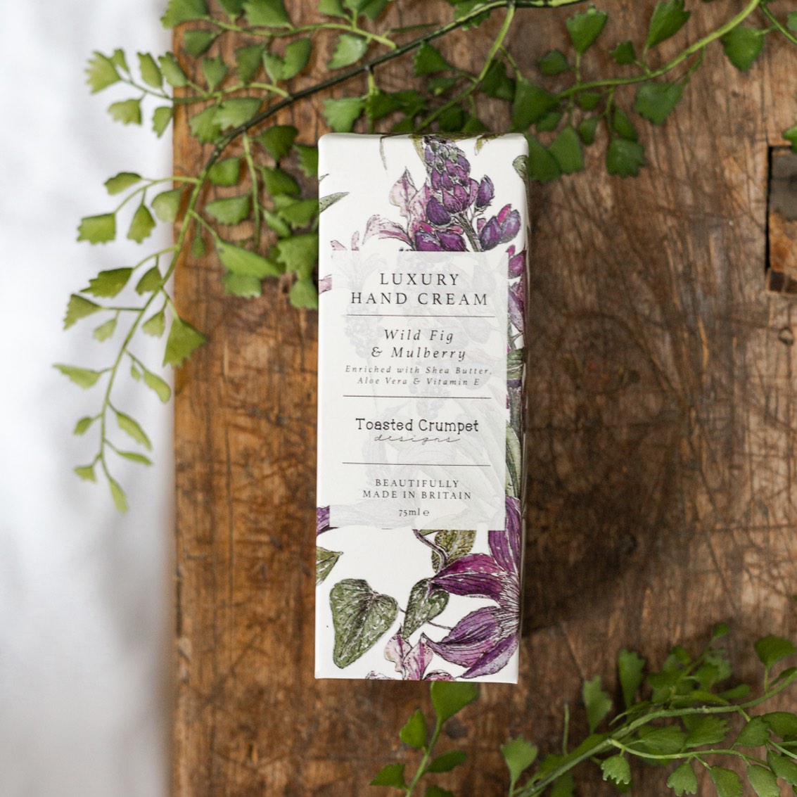 Toasted Crumpet Wild Fig & Mulberry Luxury Hand Cream - 75ml hi