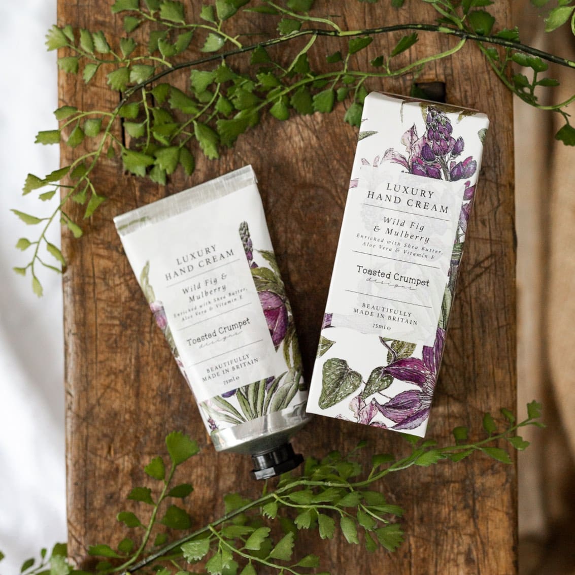 Toasted Crumpet Wild Fig & Mulberry Luxury Hand Cream - 75ml hi