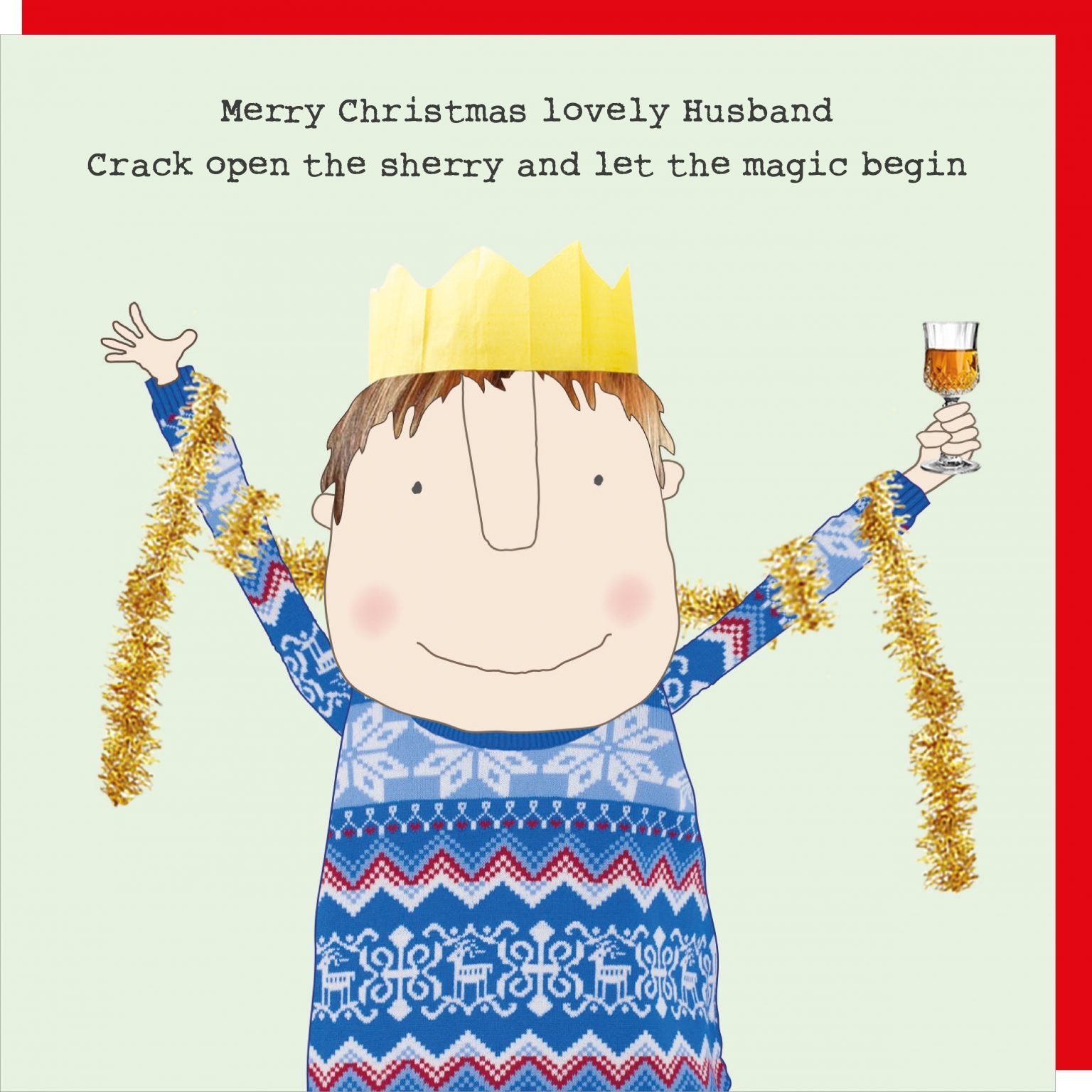 Rosie Made A Thing - Husband Sherry - Christmas Card