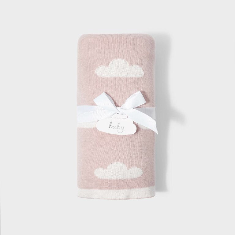 Katie Loxton Cloud Baby Blanket - Pink