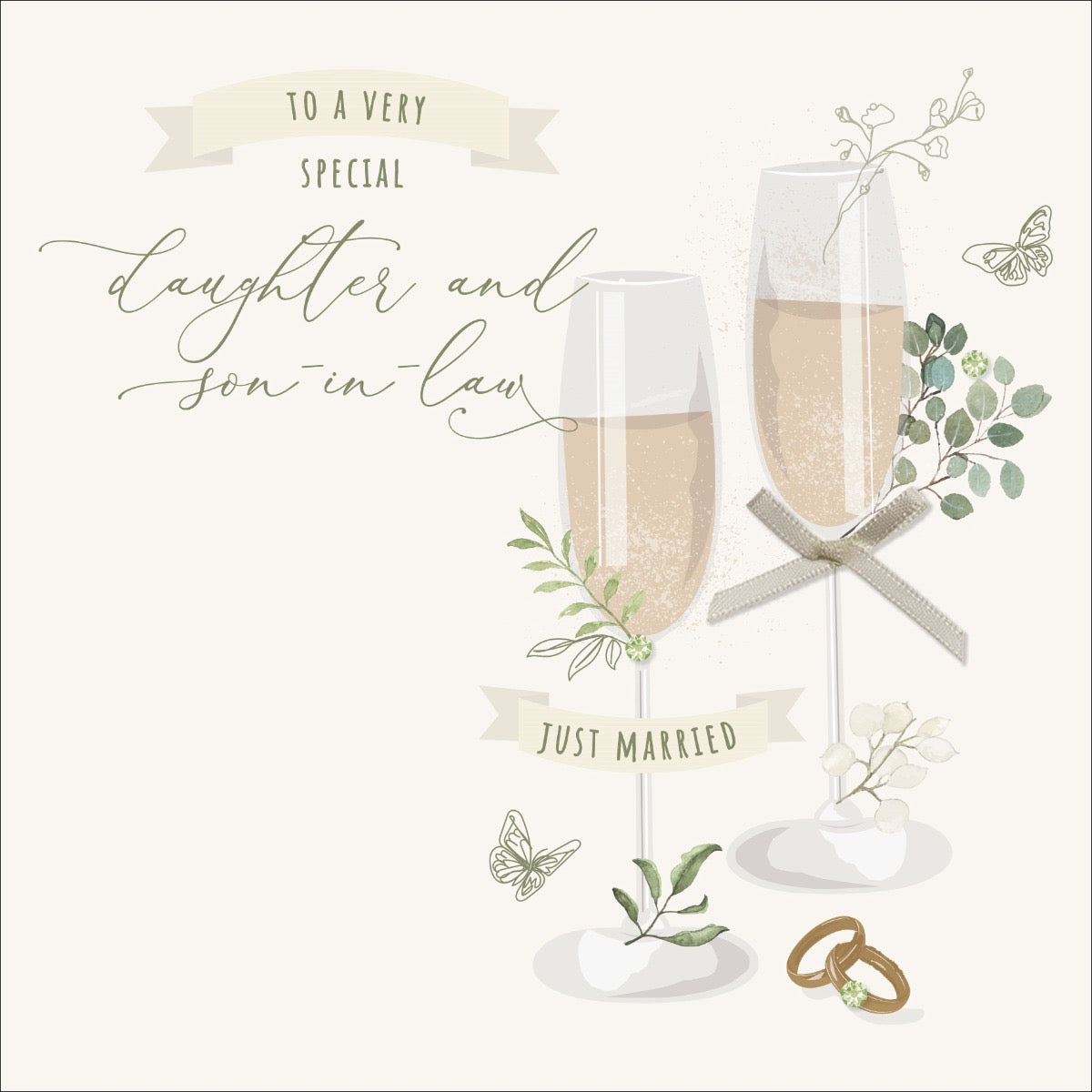 Daughter & Son-in-Law Wedding Day Card