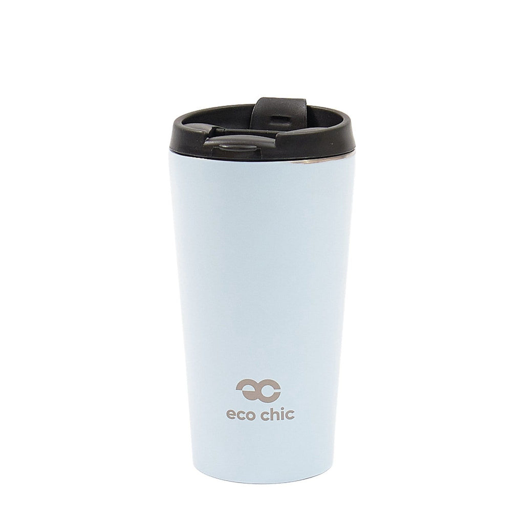Eco Chic Thermal Coffee Cup - Plain- Blue/Grey