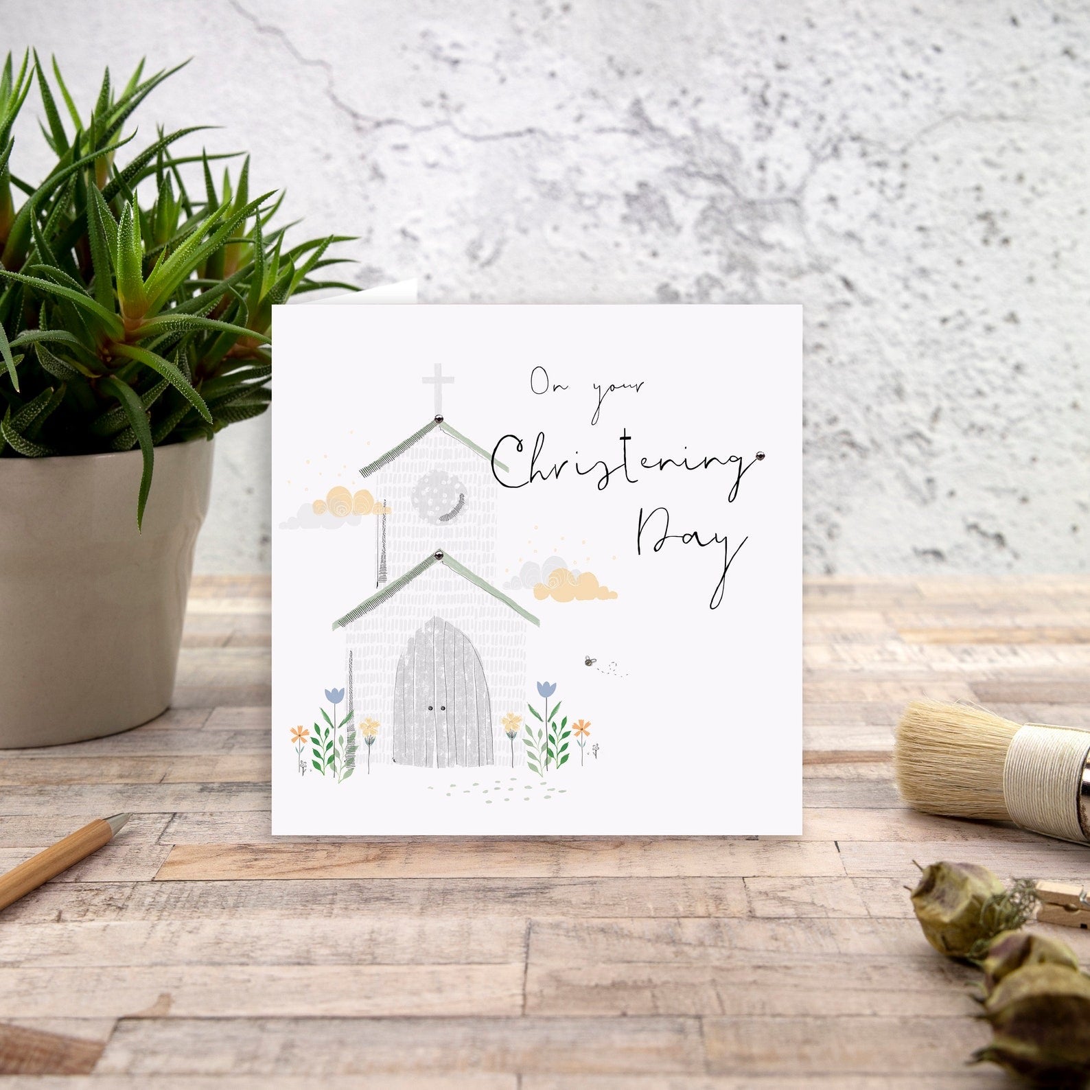 Christening Day Church Card